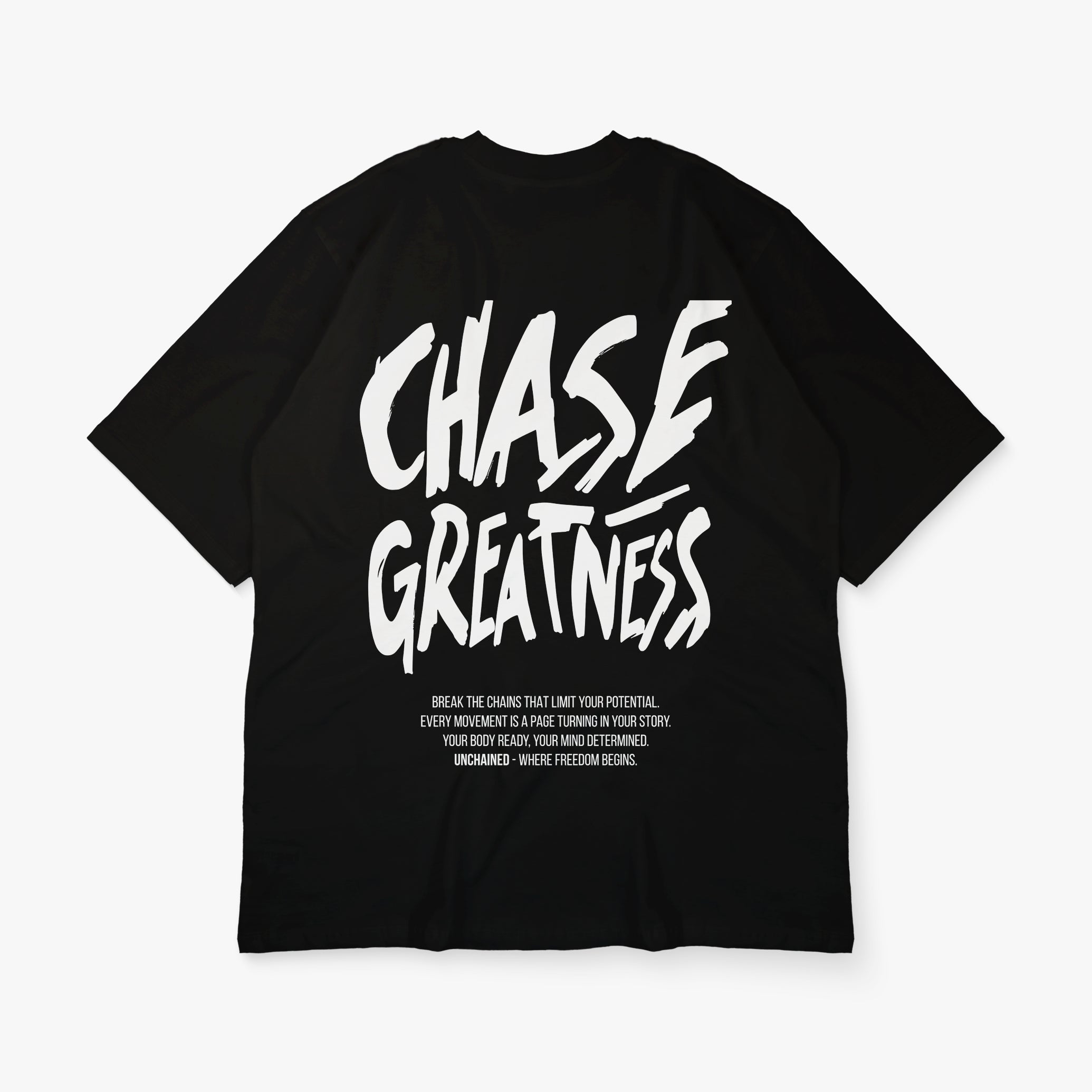 T-SHIRT OVERSIZE CHASE MIXTE noir
