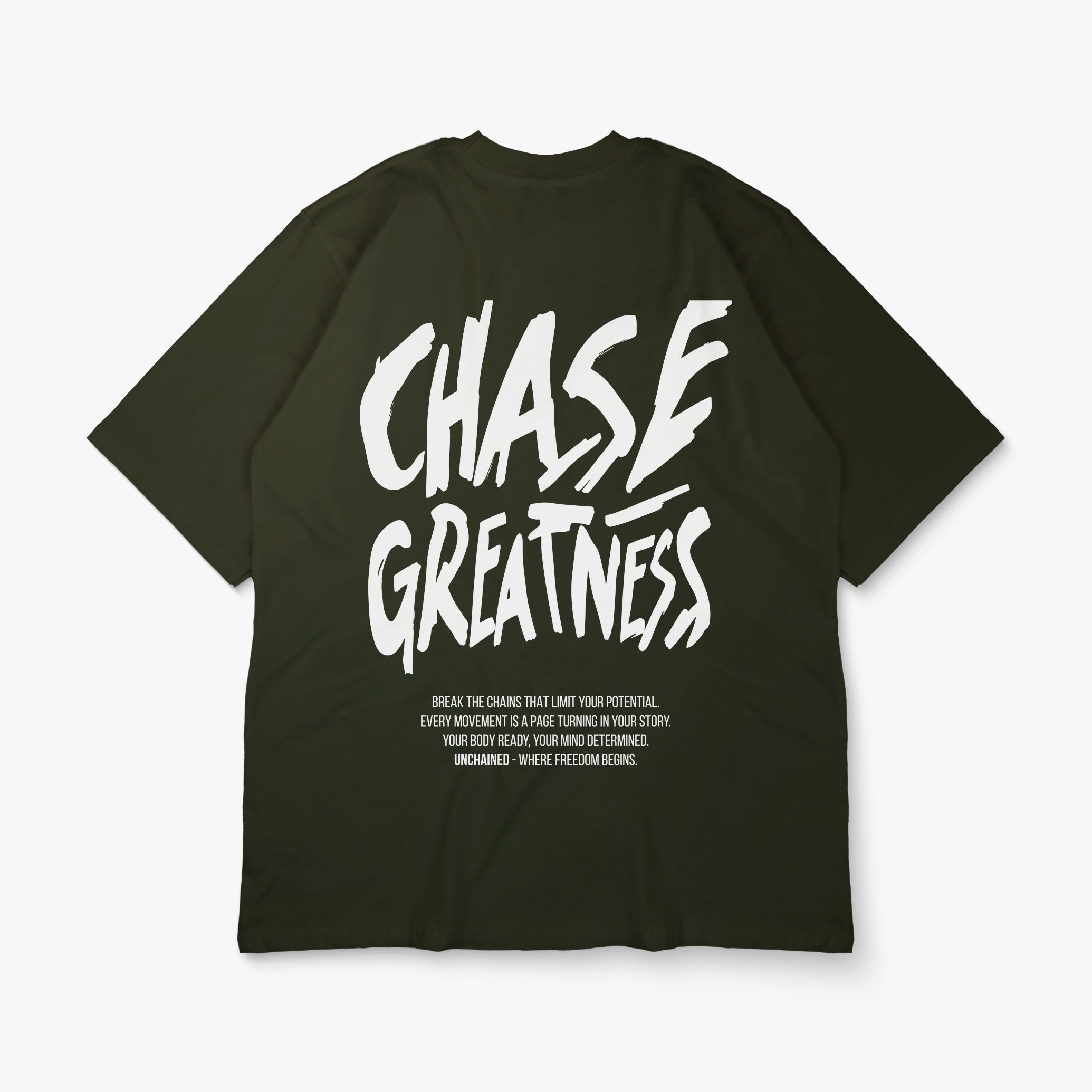 T-SHIRT OVERSIZE CHASE MIXTE Kaki