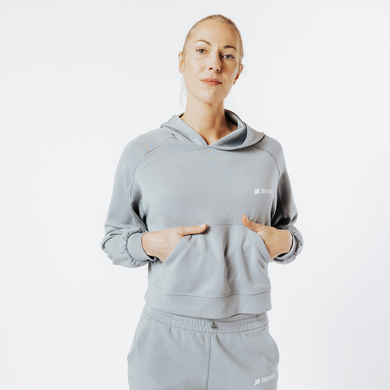 HOODIE CONFIDENCE gris bleuté