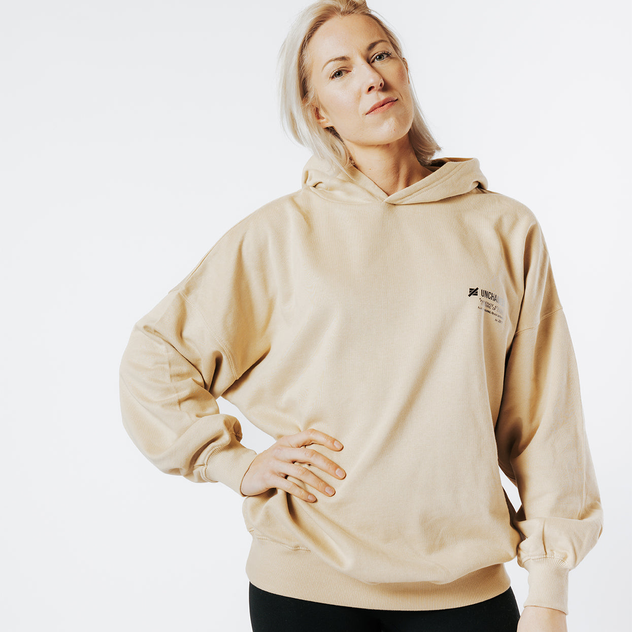 HOODIE OVERSIZED MIXTE sand