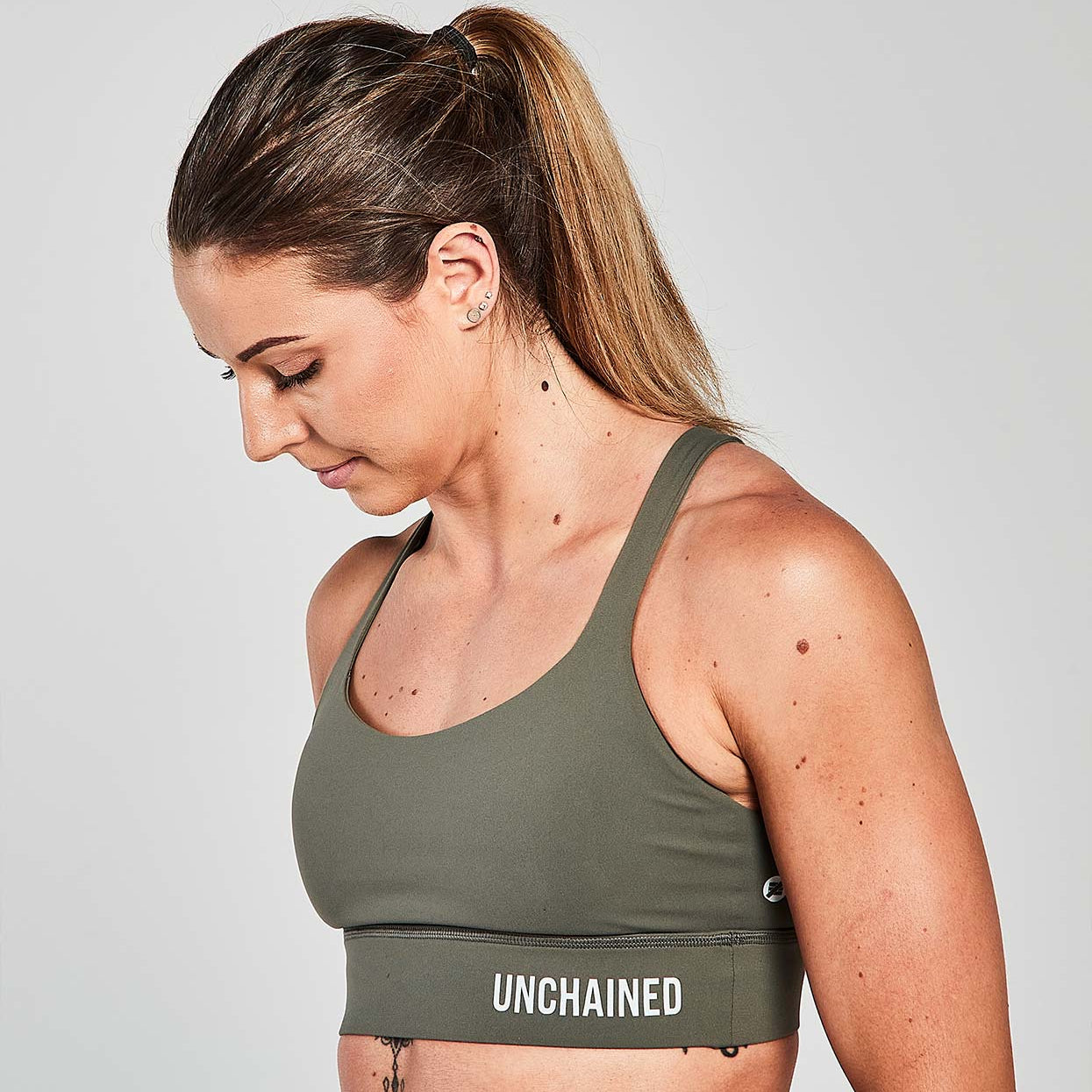 <tc>SPORTS BRA</tc> NEW WAVE sage green